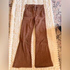 American Eagle Outfitters Brown Flare Pants